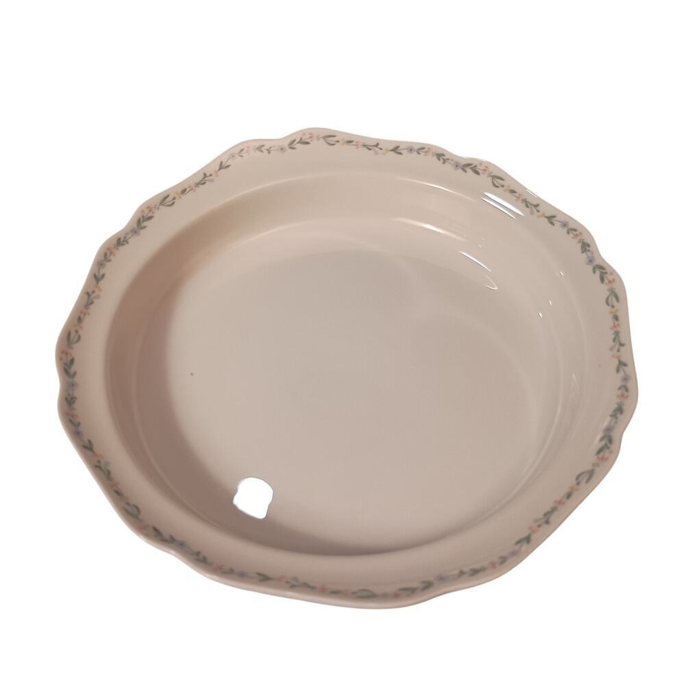 Noritake Gala Cuisine AMERICAN FLOWERS pattern 10" Round Pie Pan Dish Japan